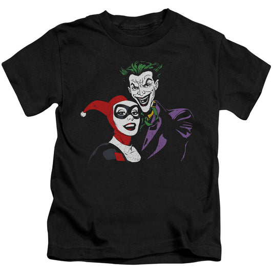 Batman Joker & Harley Juvenile Kids Youth T Shirt Black