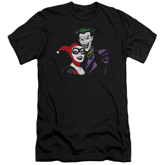 Batman Joker & Harley Premium Bella Canvas Slim Fit Mens T Shirt Black