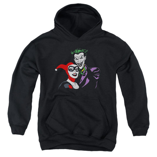 Batman Joker & Harley Kids Youth Hoodie Black