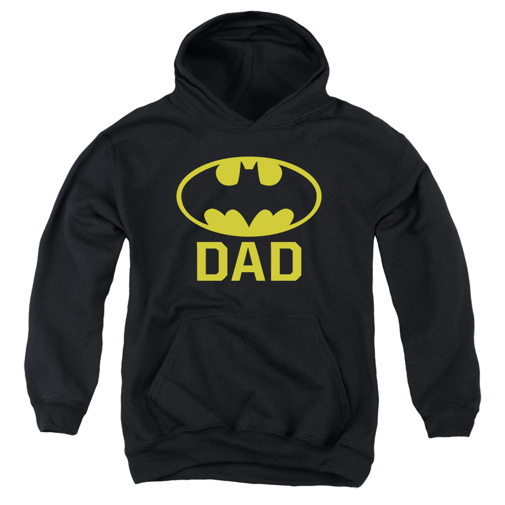 Batman Bat Dad Kids Youth Hoodie Black