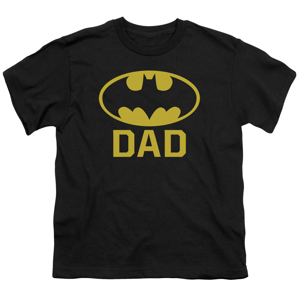 Batman Bat Dad Kids Youth T Shirt Black