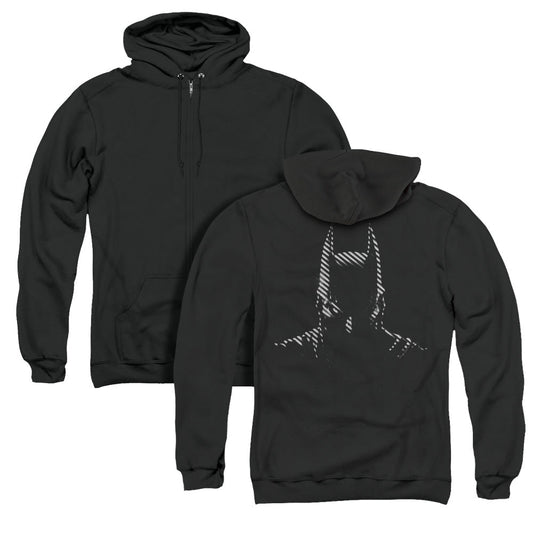 Batman Noir Back Print Zipper Mens Hoodie Black