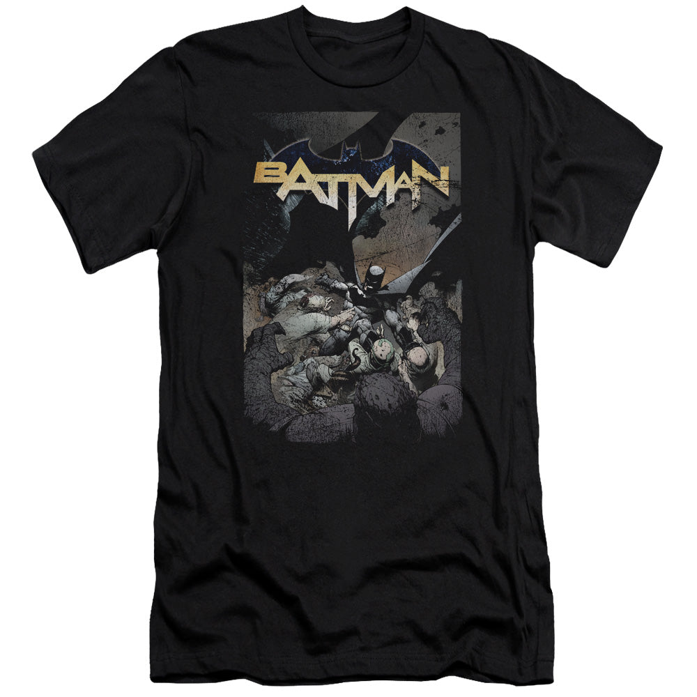 Batman Batman One Slim Fit Mens T Shirt Black