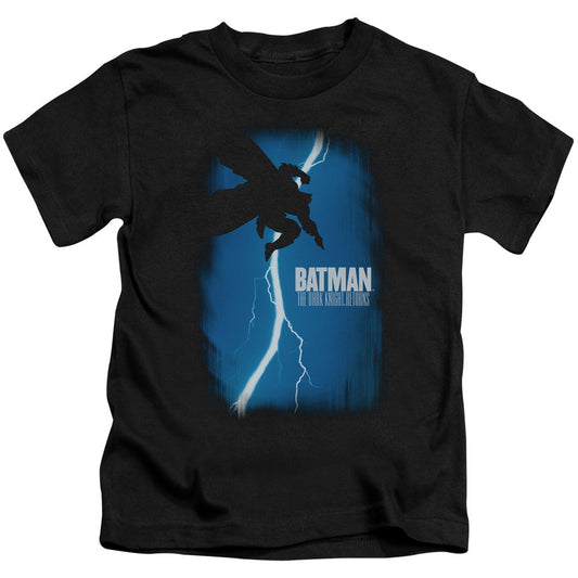 Batman Dkr Cover Juvenile Kids Youth T Shirt Black
