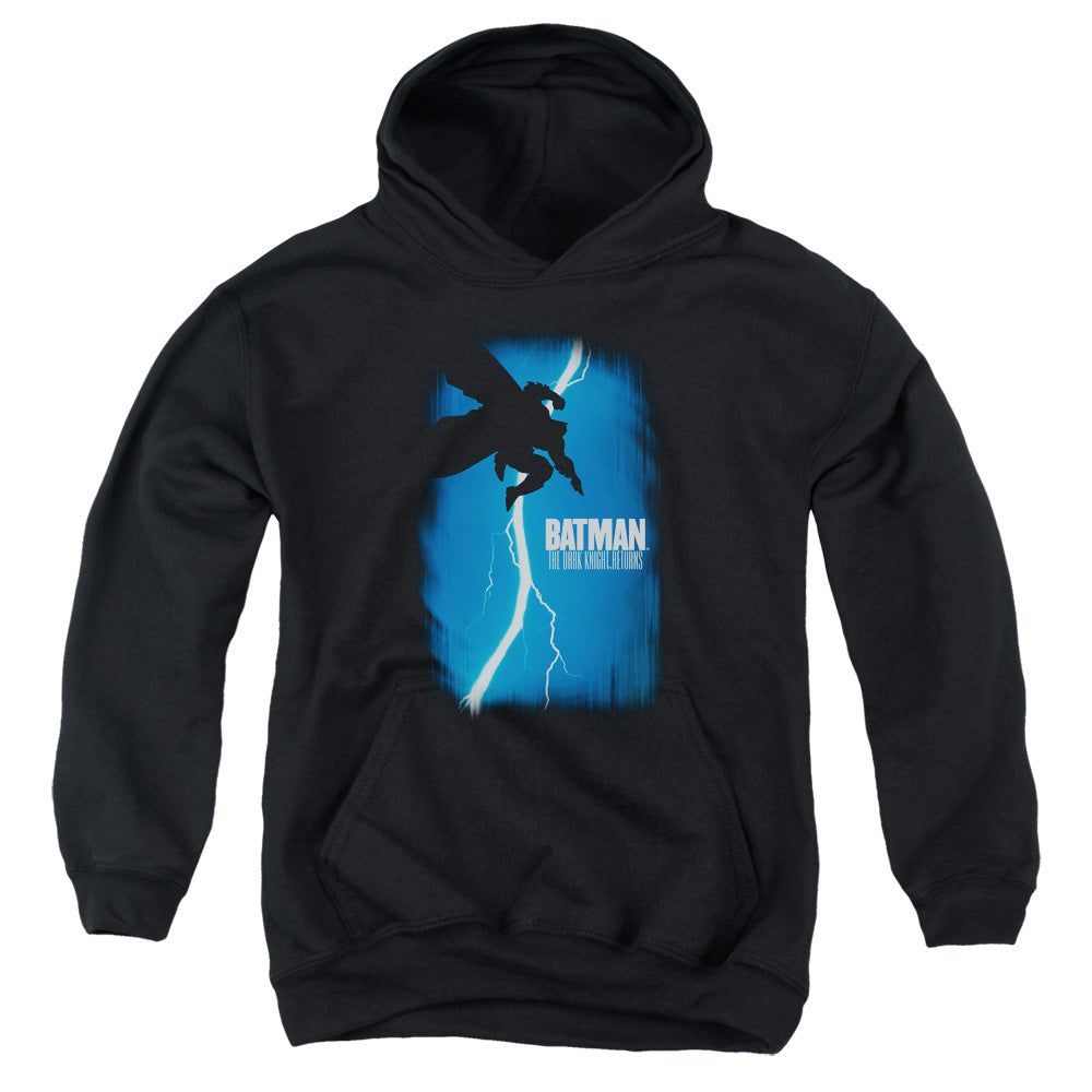 Batman Dkr Cover Kids Youth Hoodie Black