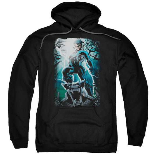Batman Night Light Mens Hoodie Black