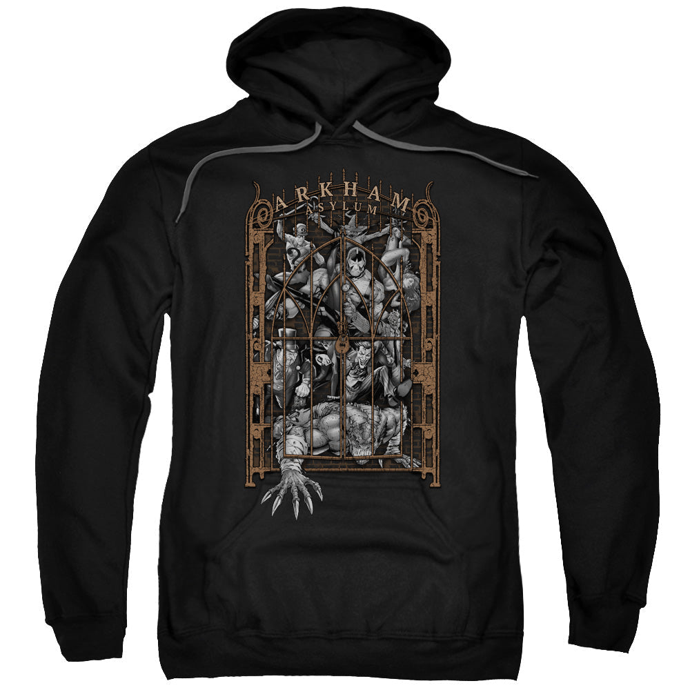 Batman Arkhams Gate Mens Hoodie Black