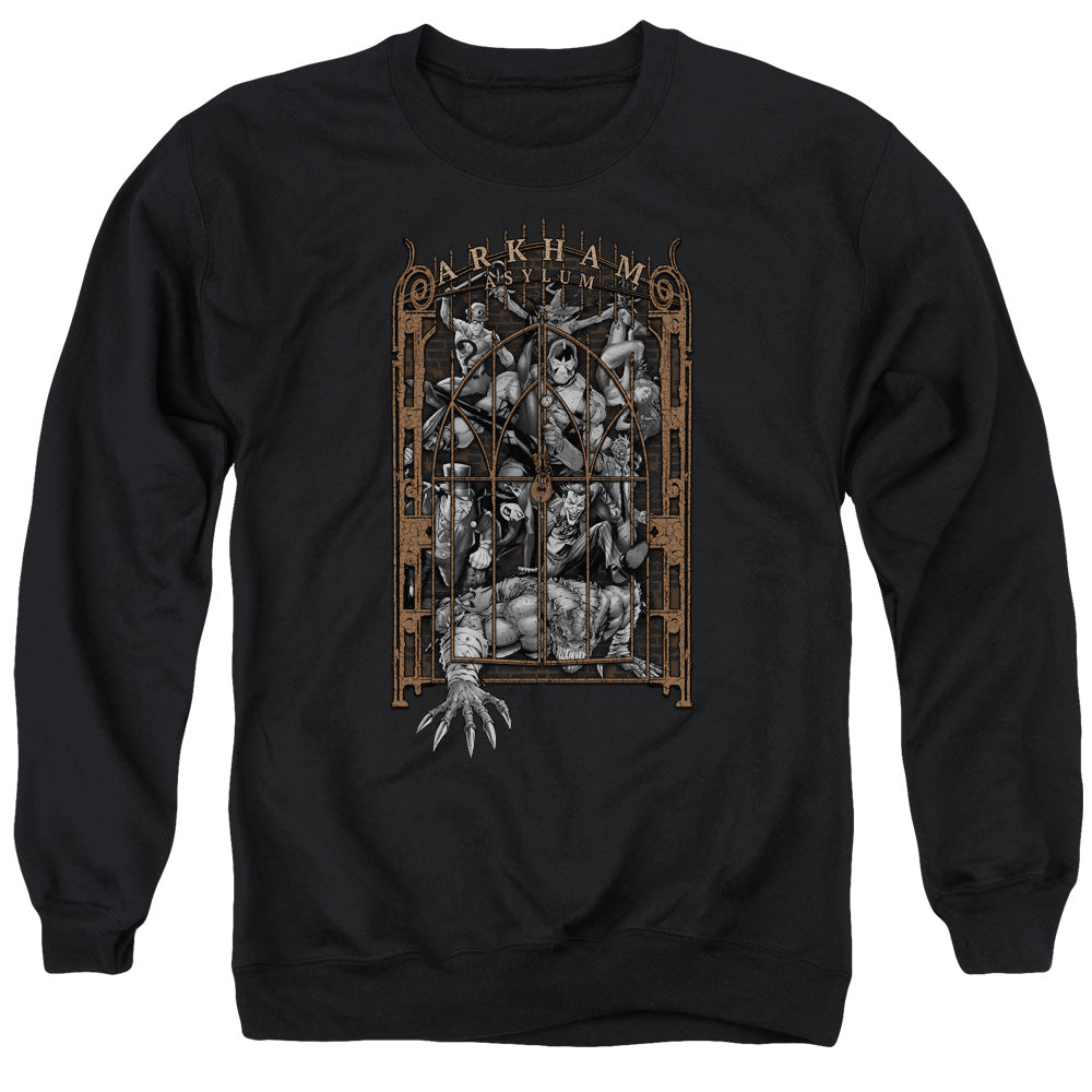 Batman Arkhams Gate Mens Crewneck Sweatshirt Black