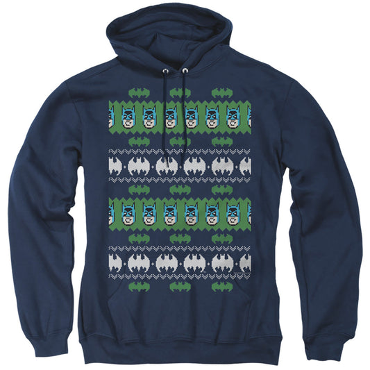 Batman Batman Christmas Sweater Mens Hoodie Navy Blue
