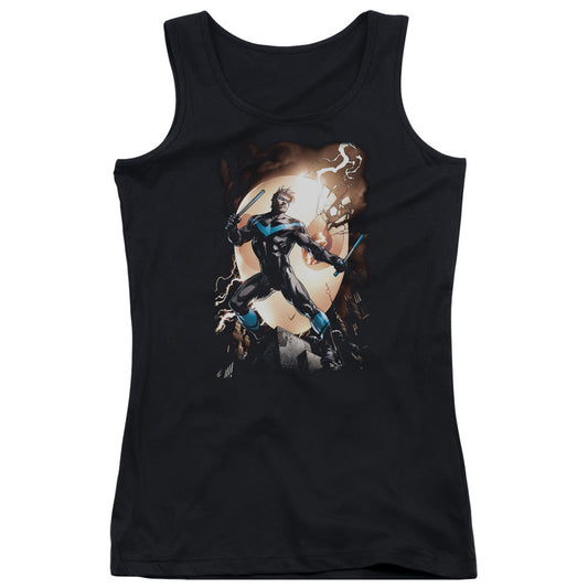Batman Nightwing Against Owls Womens Tank Top Shirt Black