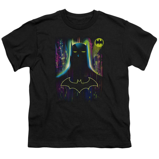 Batman Knight Lights Kids Youth T Shirt Black