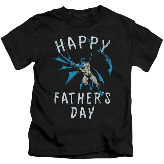 Batman Fathers Day Juvenile Kids Youth T Shirt Black