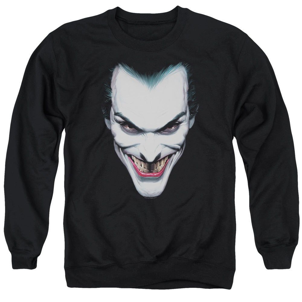 Batman Joker Portrait Mens Crewneck Sweatshirt Black