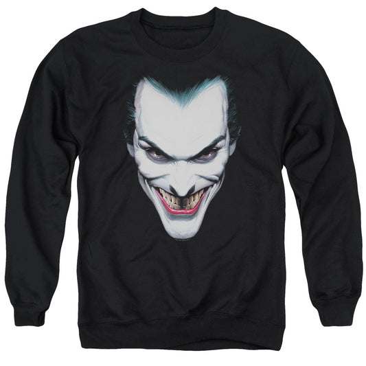 Batman Joker Portrait Mens Crewneck Sweatshirt Black