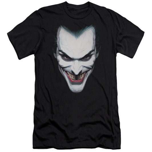Batman Joker Portrait Slim Fit Mens T Shirt Black