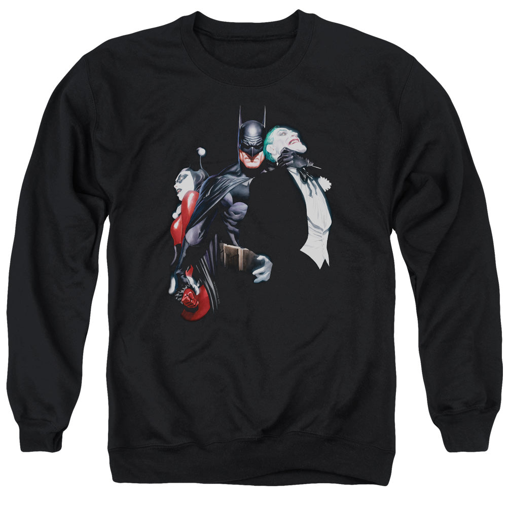 Batman Joker Harley Choke Mens Crewneck Sweatshirt Black