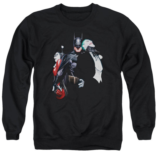 Batman Joker Harley Choke Mens Crewneck Sweatshirt Black