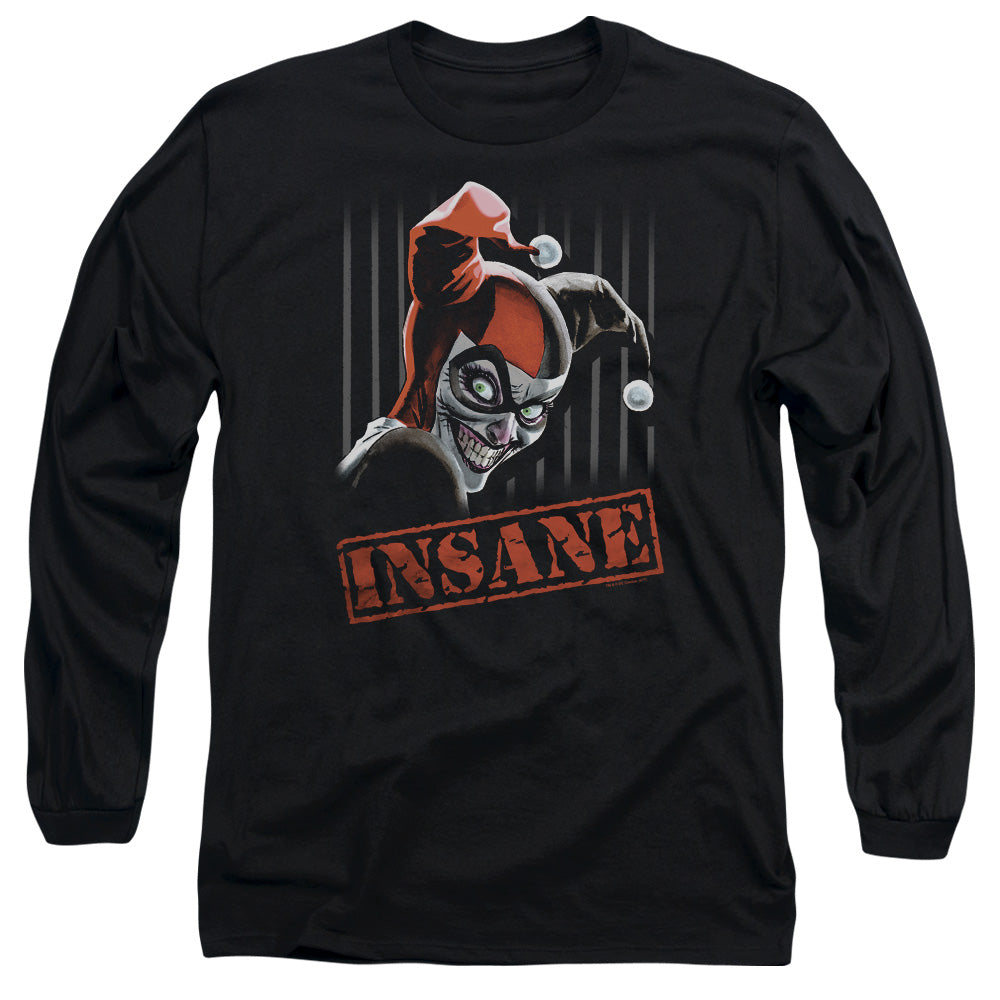 Batman Insane Mens Long Sleeve Shirt Black
