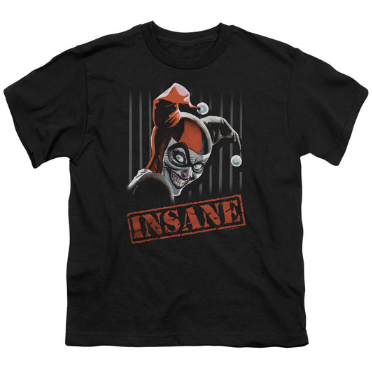 Batman Insane Kids Youth T Shirt Black