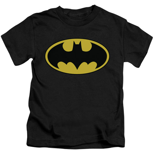 Batman Classic Logo Juvenile Kids Youth T Shirt Black