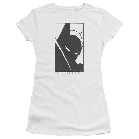 Batman An Icon Junior Sheer Cap Sleeve Womens T Shirt White