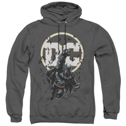 Batman Batman Dc Mens Hoodie Charcoal