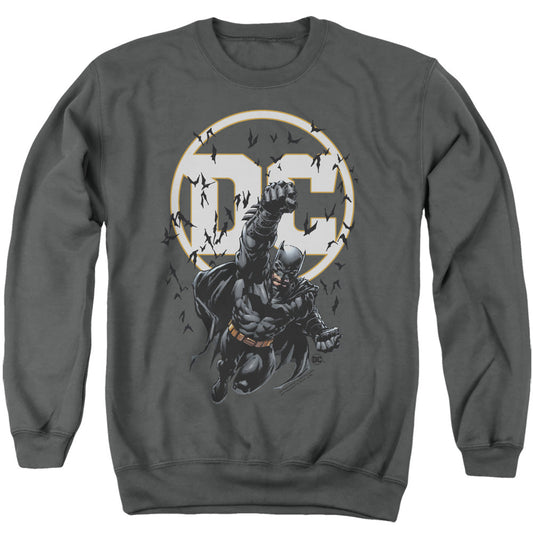 Batman Batman Dc Mens Crewneck Sweatshirt Charcoal