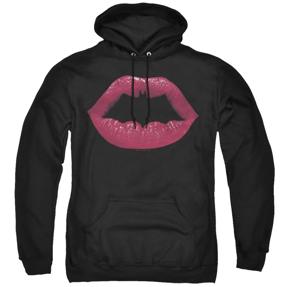 Batman Bat Kiss Mens Hoodie Black