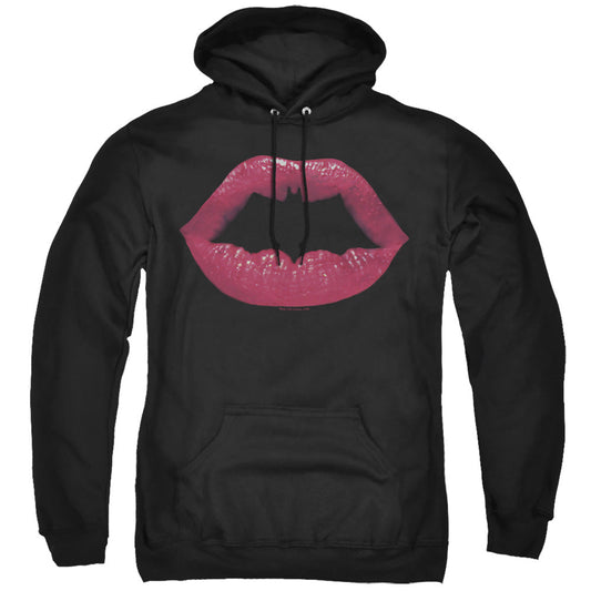 Batman Bat Kiss Mens Hoodie Black