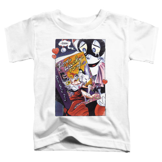 Batman Loves Wacky Fury Toddler Kids Youth T Shirt White