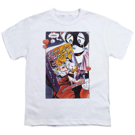 Batman Loves Wacky Fury Kids Youth T Shirt White