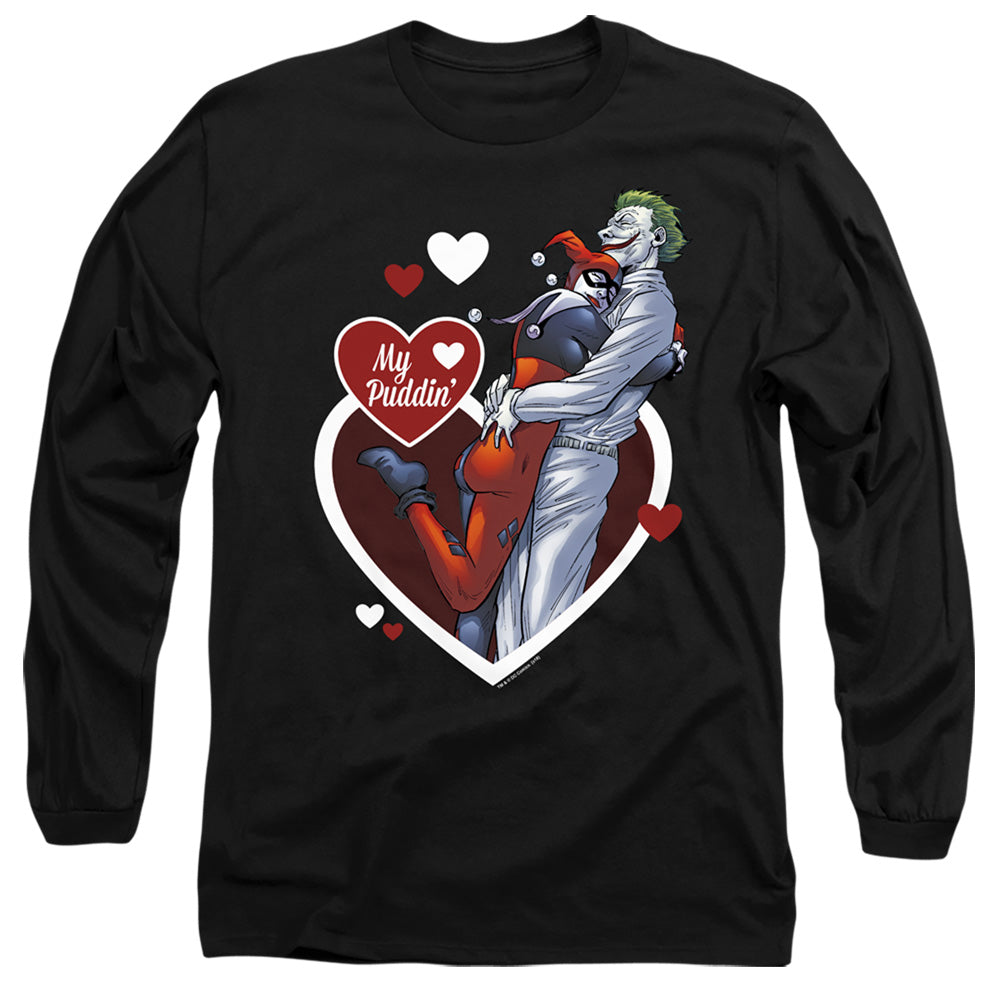 Batman My Puddin Mens Long Sleeve Shirt Black