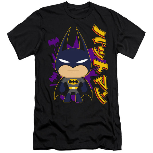 Batman Cute Kanji Slim Fit Mens T Shirt Black