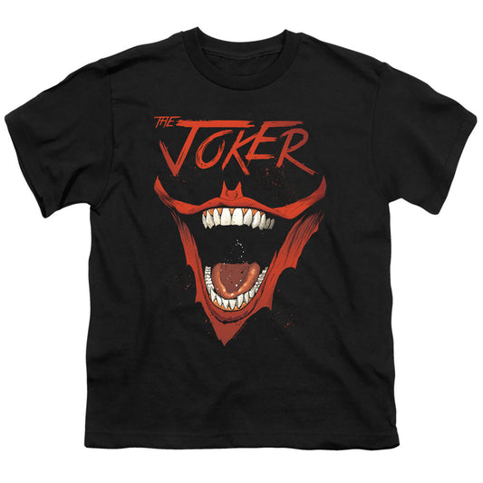 Batman Joker Bat Laugh Kids Youth T Shirt Black