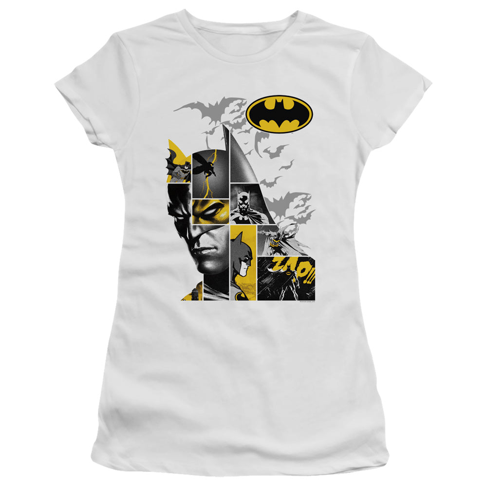 Batman Long Live Junior Sheer Cap Sleeve Womens T Shirt White