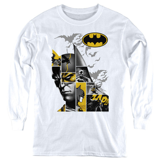 Batman Long Live Long Sleeve Kids Youth T Shirt White Style001