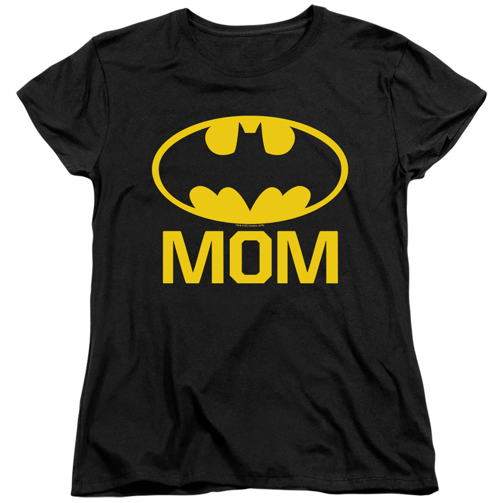 Batman Bat Mom Womens T Shirt Black Style001