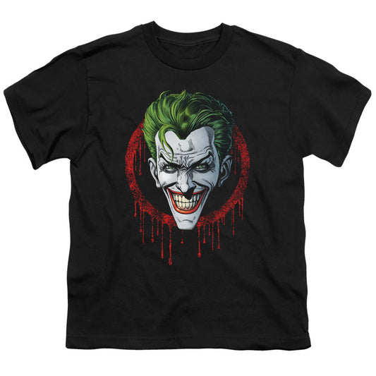 Batman Joker Drip Kids Youth T Shirt Black