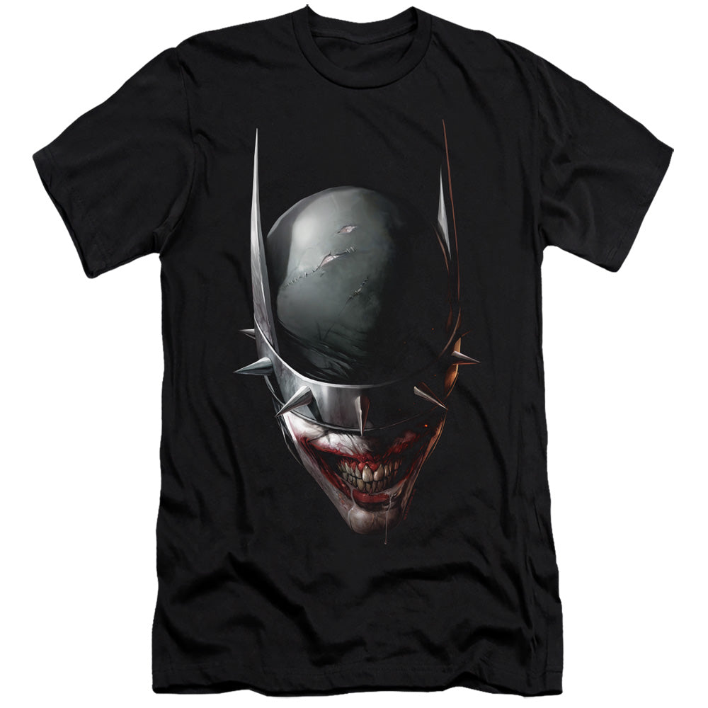 Batman Batman Who Laughs Head Premium Bella Canvas Slim Fit Mens T Shirt Black