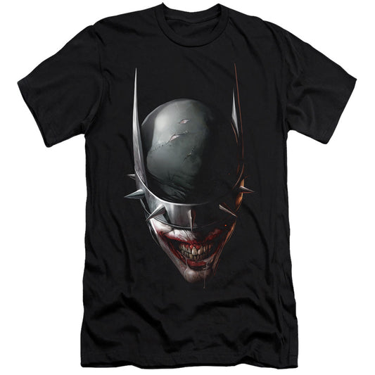 Batman Batman Who Laughs Head Premium Bella Canvas Slim Fit Mens T Shirt Black