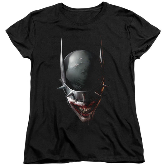 Batman Batman Who Laughs Head Womens T Shirt Black