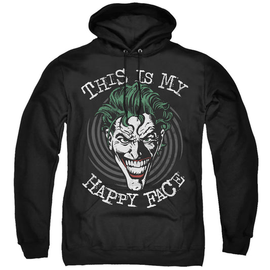 Batman Maniacal Spiral Mens Hoodie Black