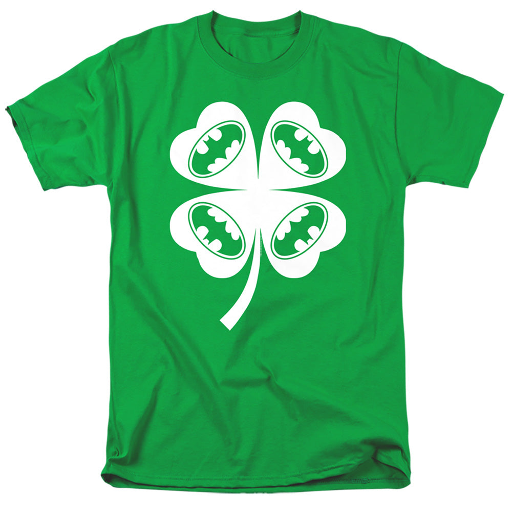 Batman Bat Clover Mens T Shirt Kelly Green