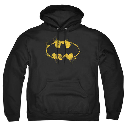 Batman Paint Roller Logo Mens Hoodie Black