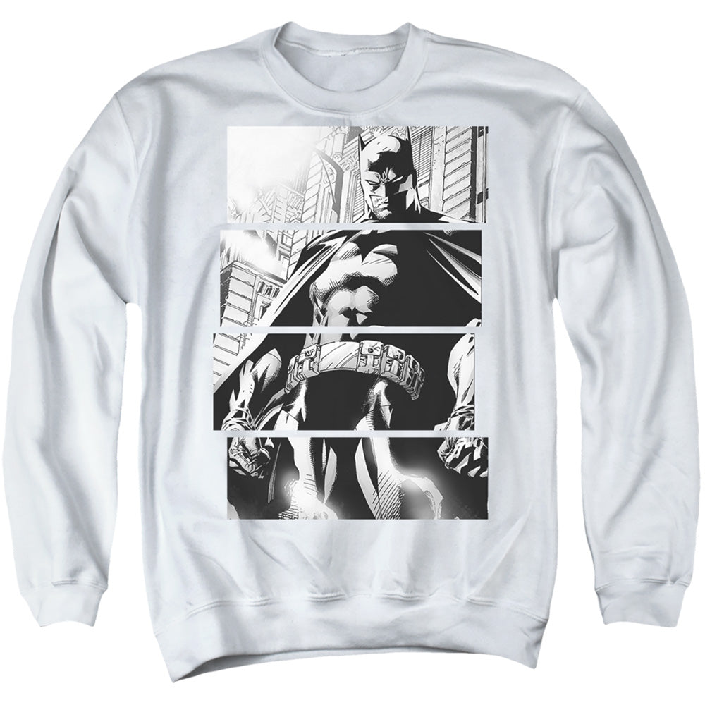 Batman Panels Mens Crewneck Sweatshirt White