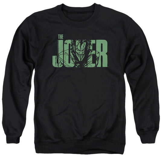 Batman Joker Text On Black Mens Crewneck Sweatshirt Black
