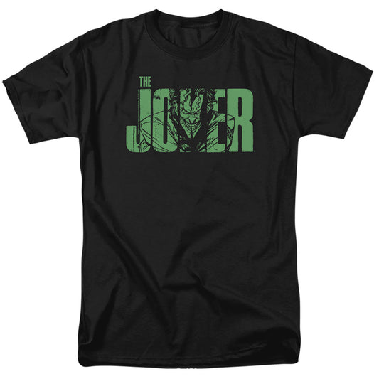 Batman Joker Text On Black Mens T Shirt Black Style001
