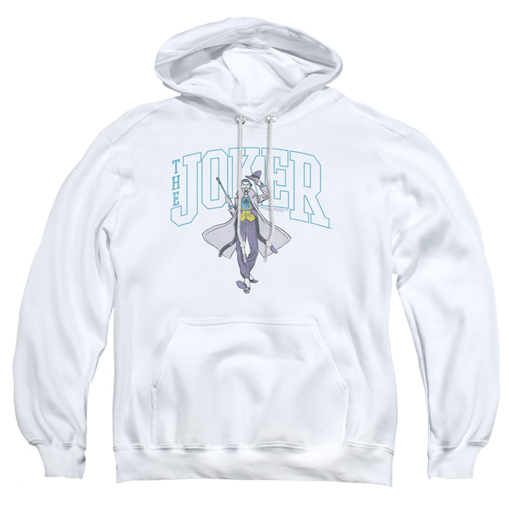 Batman Joker Varsity On White Mens Hoodie White