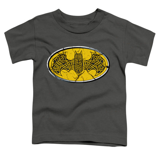 Batman Celtic Shield Toddler Kids Youth T Shirt Charcoal