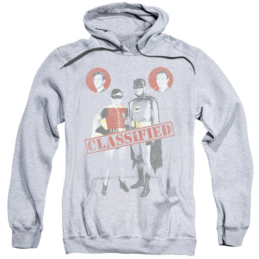 Batman Classic Tv Classified Mens Hoodie Athletic Heather